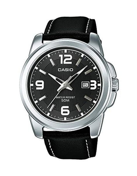 CASIO COLLECTION Mod. BOLD DATE - LEATHER. BLACK-0