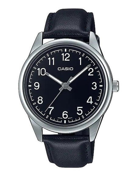 CASIO COLLECTION Mod. CASUAL. LEATHER - BLACK-0