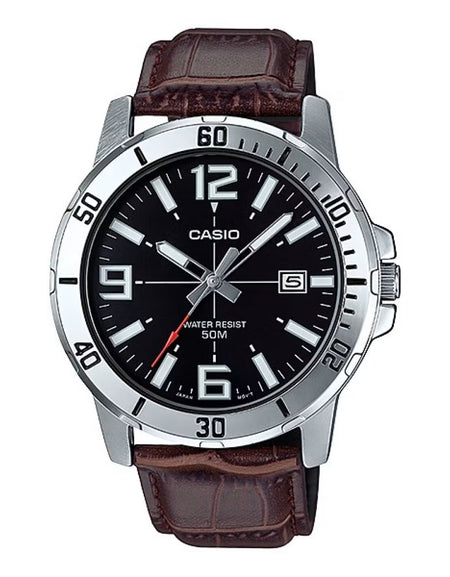 CASIO SPORT COLLECTION Mod. DIVER 50M LEATHER - BROWN-0