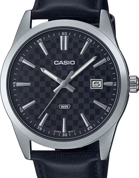 CASIO COLLECTION Mod. DATE - CARBON LOOK - SILVER & BLACK-0