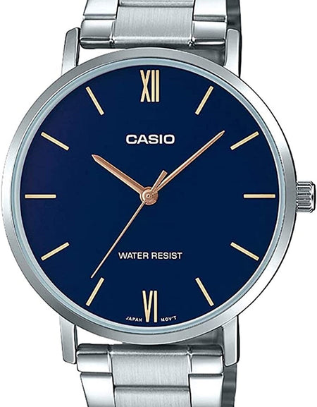 CASIO COLLECTION Mod. MINIMAL. METAL - PETROL BLUE-0