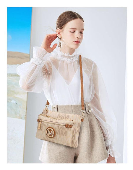 Camren M Signature Crossbody Handbag Vegan Leather Women