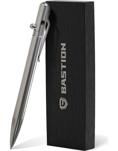 Stainless Steel - SLIM Bolt Action Pen by Bastion®