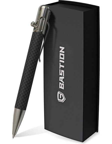 Carbon Fiber and Stainless Steel - Bolt Action Pen by Bastion®