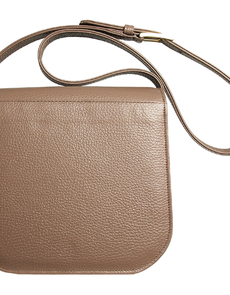 Premium Balancing Tradition and Innovation Midi Shoulder Bag in Taupe-Red