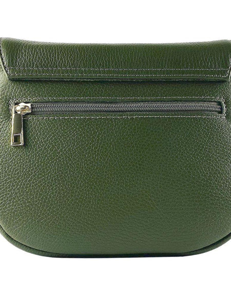 RENATO BORZATTA RB1002E - Elegant Green Leather Crossbody Bag