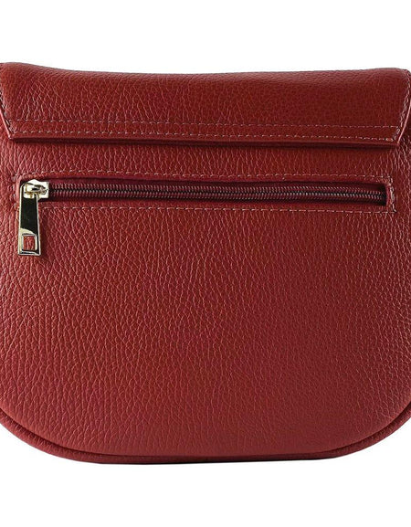 RENATO BORZATTA RB1002V | Luxurious Red Leather Crossbody Bag