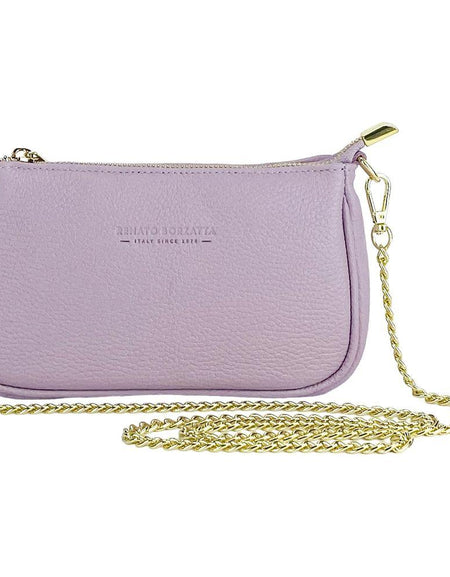 RENATO BORZATTA Mini Bag in Lilla - Exquisite Italian Leather Craftsmanship