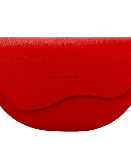 RENATO BORZATTA RB1027V - Elegantly Crafted Red Leather Crossbody Bag