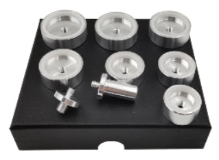 Assortimento 7 tasselli in alluminio & derlin per installare ghiere - Set of 7 aluminum & derlin dowels to place watch bezels-0