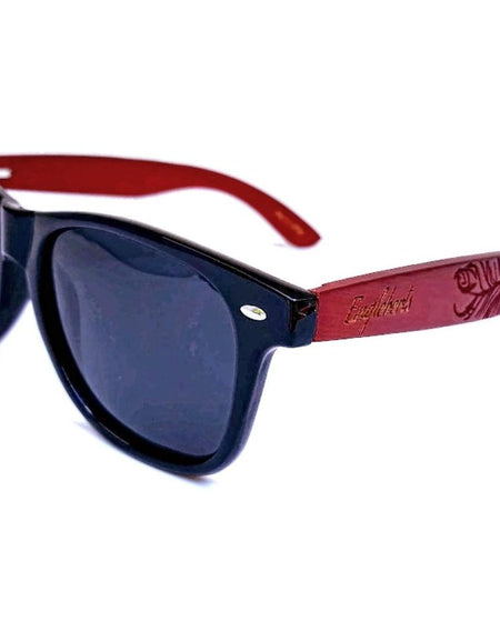 Rosewood Sunglasses, Polarized, Artisan Engraved, Handcrafted