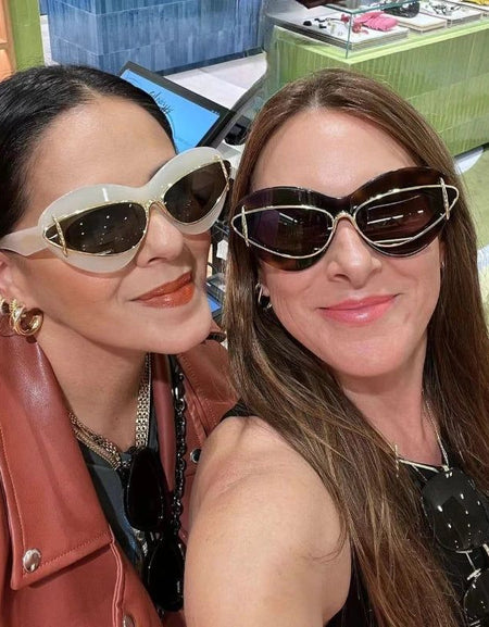 Cat Eye UV400 Outdoor Protection Double Frame sunglasses