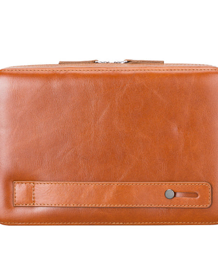 Medicine Handmade Leather Cable Travel Organizer-1