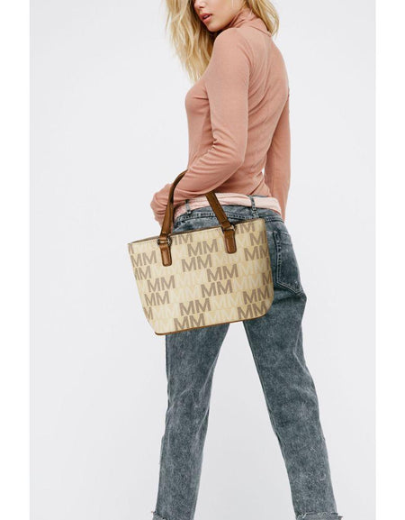 Tayla 2 PC Tote & Mini Handbag: A Luxe Vegan Leather Ensemble