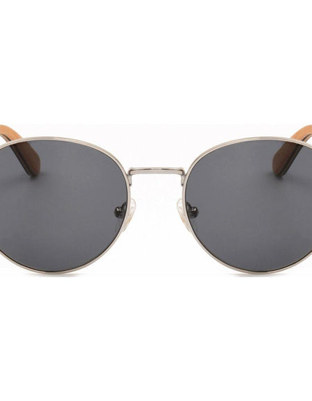 Jamie - Titanium & Wood Sunglasses