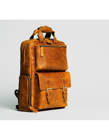 The MANN Bag | Large Capacity Leather Camera Backpack