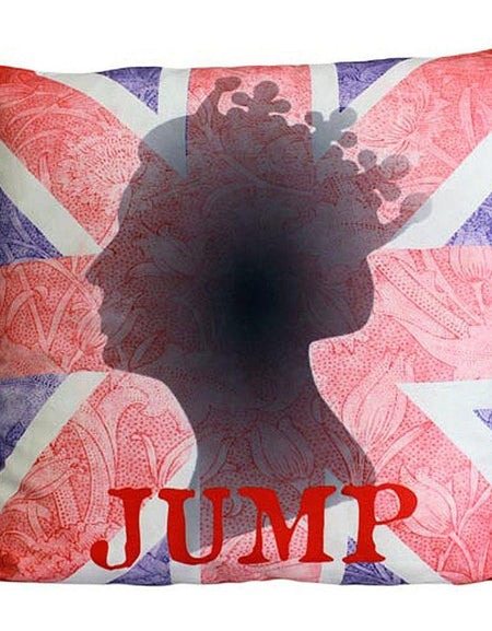 CUSCINI LETTERARI - Copricuscino in Juta lavata / Cotton pillow case JUMP - Size 40x40cm-0