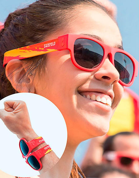 Roll-up sunglasses Sunfold Spain Red-0