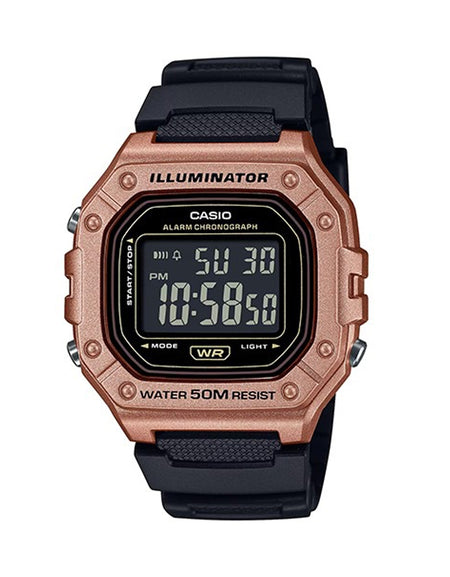CASIO TIMELESS COLLECTION Mod. SPORT ILLUMINATOR WR 50M. ALARM. CHRONOGRAPH - BRONZE-0