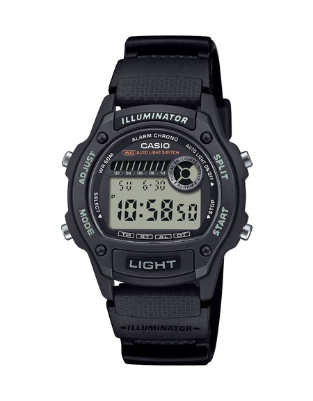 CASIO SPORT Mod. ILLUMINATOR SMALL WRIST 36.6mm case, Bio-Based Resin strap - BLACK-0