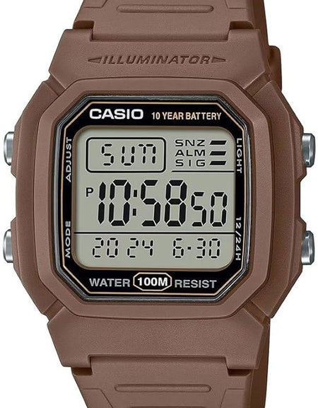 CASIO TIMELESS COLLECTION Mod. DIVER - DOUBLE TIME. ALARM. CHRONOGRAPH - 10 Year Battery - BROWN-0