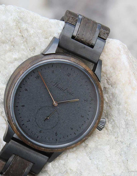 Waidzeit Mystic Black Wooden Strap Watch: An Exquisite Timepiece of Timeless Elegance