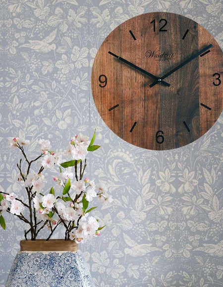 Waidzeit Wall Clock Tempus Walnut