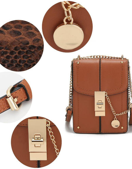 Iona Crossbody Handbag in Luxurious Vegan Leather