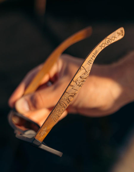 Eyewood | Engraved wooden sunglasses - Vikings-0