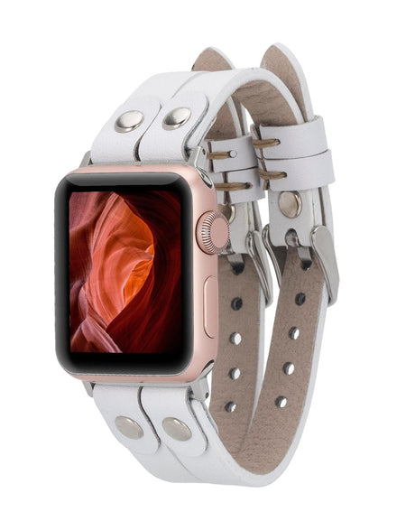 Durham Ely Leather Apple Watch Double Band-10