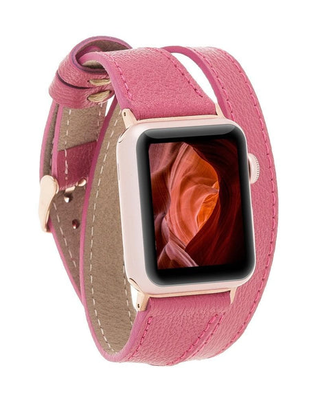Double Tour Leather Apple Watch Band-0