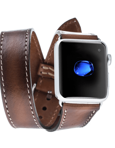 Double Tour Leather Apple Watch Band-10
