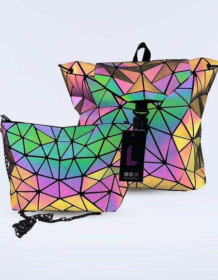 Lumination Life! Holographic Backpack & Purse Bundle