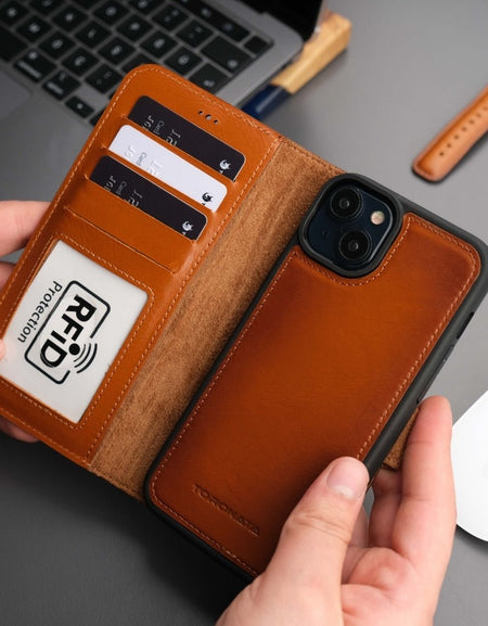 Casper iPhone 17 Leather Wallet Case – MagSafe Compatible-0