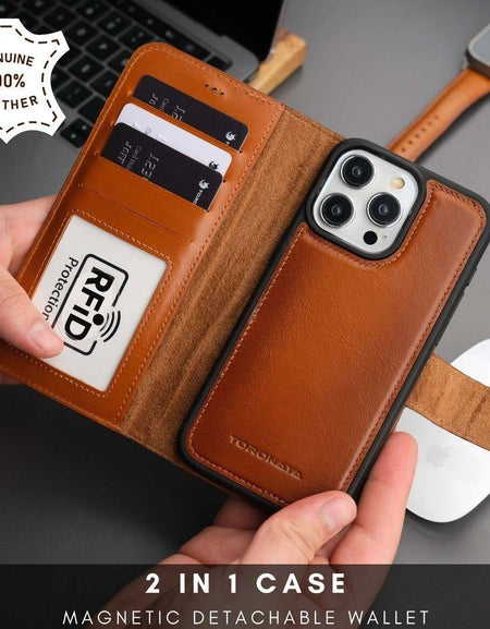 Casper iPhone 16 Pro Leather Wallet Case | MagSafe-0