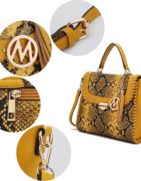 Lilli Satchel Handbag Vegan Leather Women