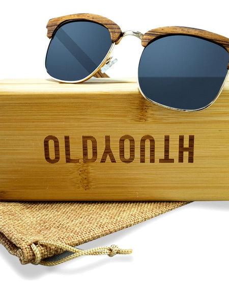 Zebra Wooden Sunglasses - Old Youth