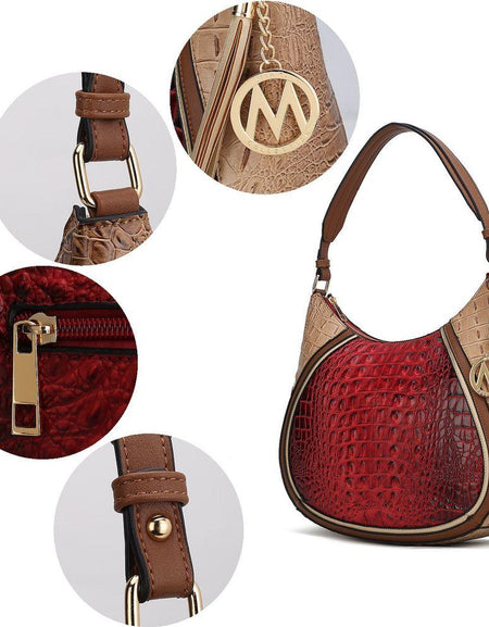 Nayra Embossed Hobo Bag - Elegant Luxury Redefined