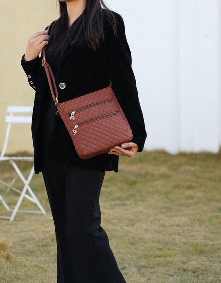 Lainey Solid Quilted Cotton Women Crossbody Bag