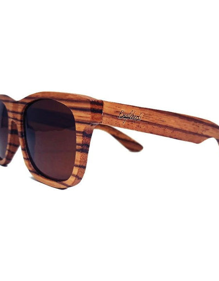 Zebrawood Full Frame Polarized Sunglasses with Case