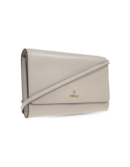 FURLA CAMELIA Strap Wallet - Elegant Suede Handbag