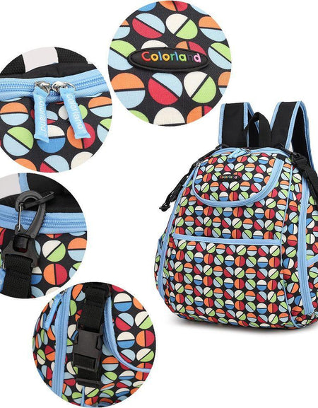 Colorland Large Backpack with Multi-Pockets