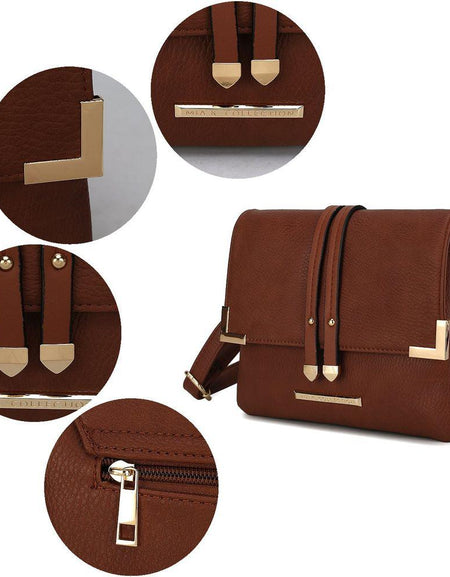 Lydia Crossbody Handbag - Exquisite Vegan Leather Elegance