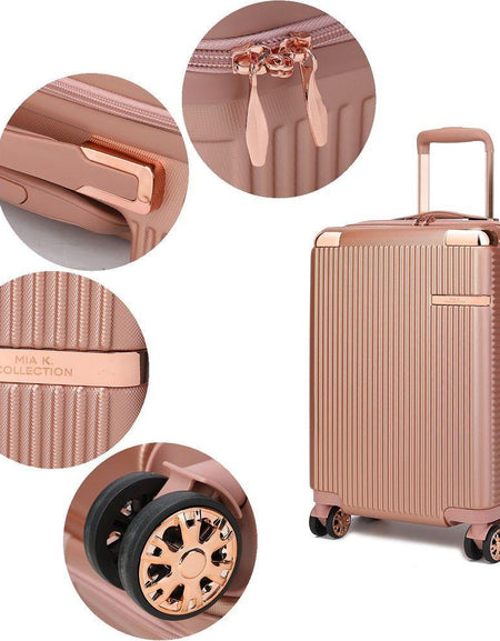 MKF Collection Tulum 2-piece carry-on luggage set by Mia K