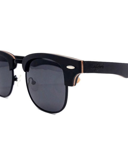 Skateboard Multi-Layer Club Sunglasses, Black Polarized Lenses
