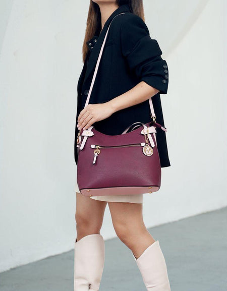 Jaseli Hobo with Wristlet Key Ring & Card Holder