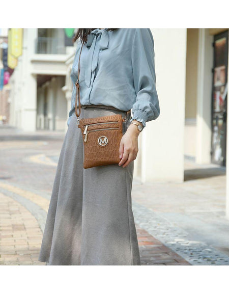 MKF Collection Andrea Milan M Signature Crossbody Bag by Mia K