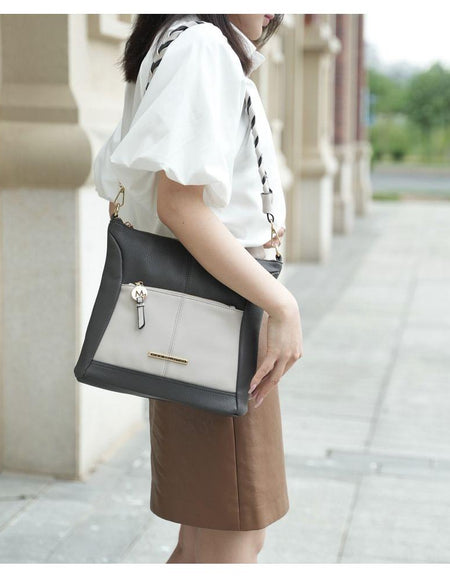 MKF Collection Nala Vegan Shoulder Bag – Exquisite Colour Block Design