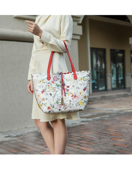 Danielle Reversible Shopper Tote Bag with Crossbody Pouch