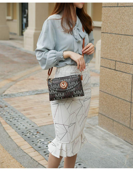 Ishani Five Compartments M Signature Cross-body Bag